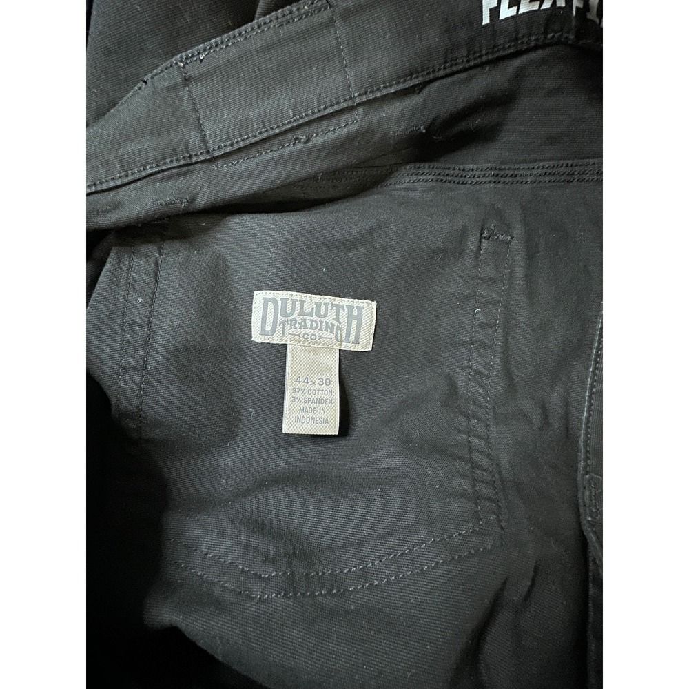 Duluth Trading Co Flex Fire Hose Black Pants Mens 40x30 Straight Leg Workwear - Picture 4 of 7